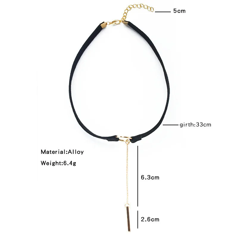 FUNIQUE Korean Velvet Choker Necklaces For Women Girls Simple Round Tassel Pendant Collar Clavicle Necklace 2018 Jewelry | Украшения и