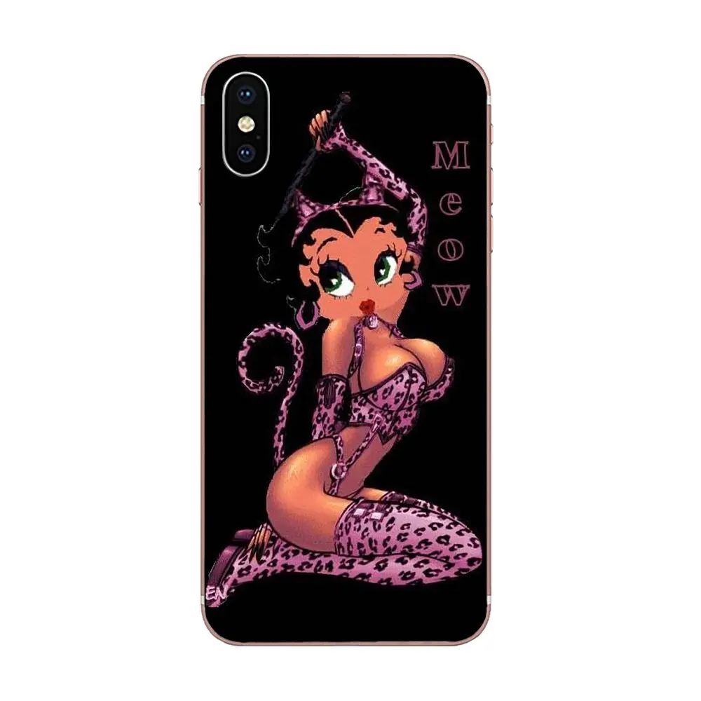 Великолепный Betty Boop лучший ТПУ чехол для сотового телефона Apple iPhone 4 4s 5 5C 5S SE 6 6S 7 8