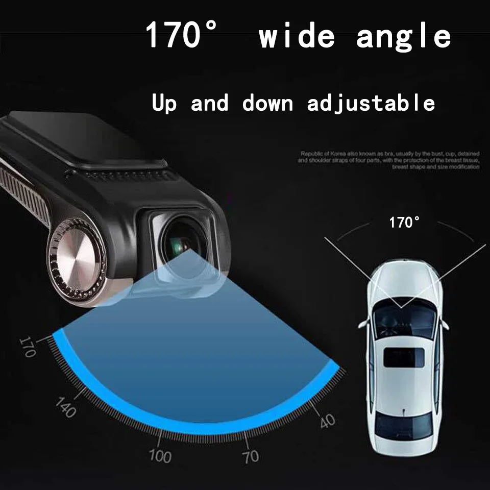 Mini Car DVR Camera HD Vehicle Dash Camera WDR Auto Digital Video Recorder Dash Cam for USB Android Multimedia Player Dashcam