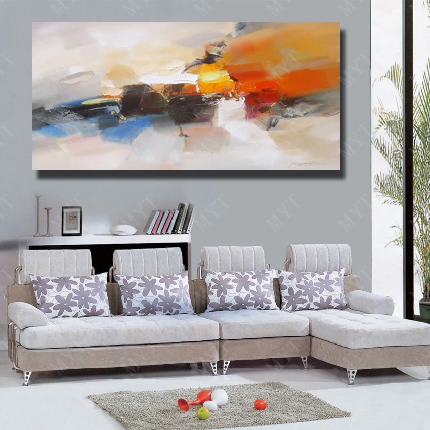 Бесплатная доставка современные аннотация нож живопись маслом красивый дизайн