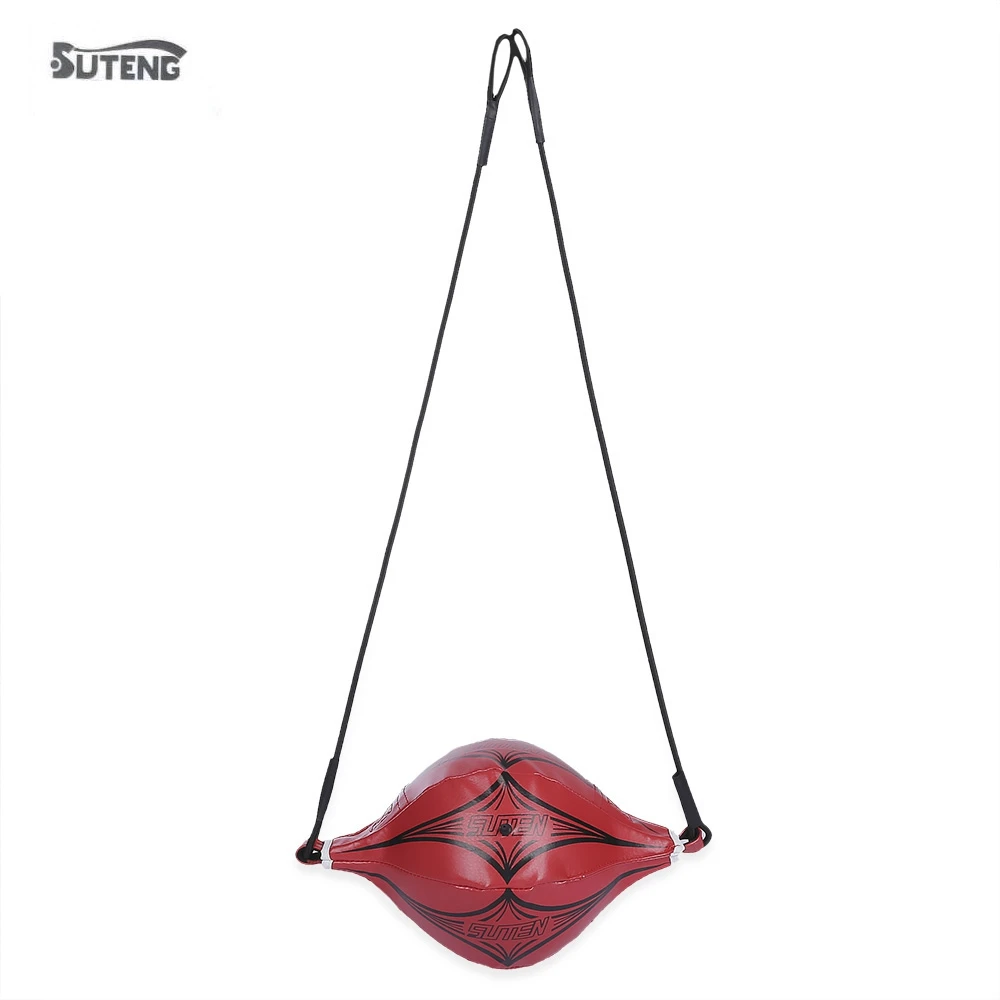 Suten ИСКУССТВЕННАЯ Кожа Тренировки По Боксу Скорость Мяча Двойной Конец Тайский