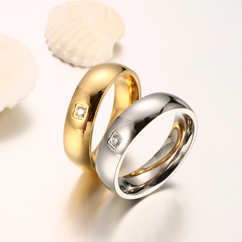 MSX Винтаж титановые кольца класса люкс пара обручальных колец для женщин Цвет