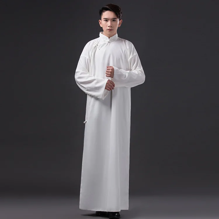 Chinese Folk Dance Men Robe Traditional Clothing Male Tang Teacher Costume Ancient |