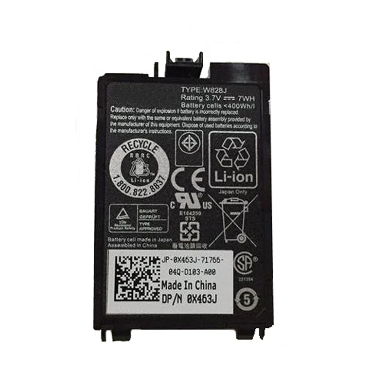 7XINbox 7Wh 3 7 V W828J Raid контроллеры Аккумулятор для Dell PowerEdge M600 M610 M910 H700 PERC 6/i X463J 0X463J H145K
