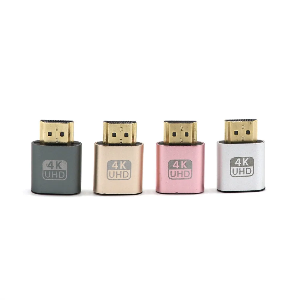 Лучшая цена адаптер виртуального дисплея VGA HDMI 1 4 DDC EDID Подключаемая штепсельная