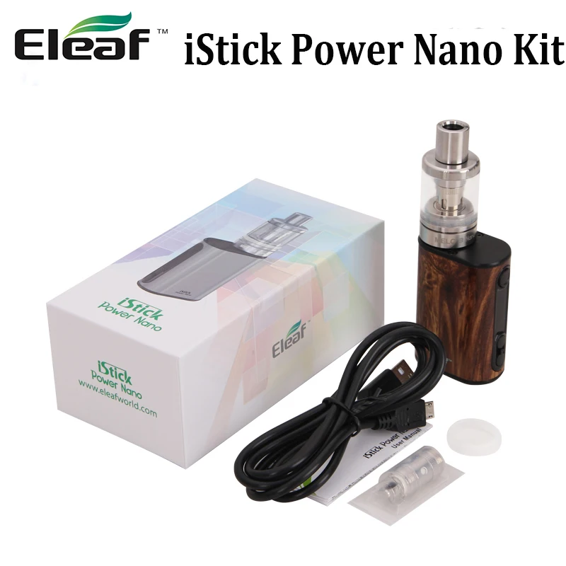 Оригинальный Eleaf iStick Power Nano Kit 40 Вт Battery Mod 2 мл MELO 3 Tank с EC испаритель головки