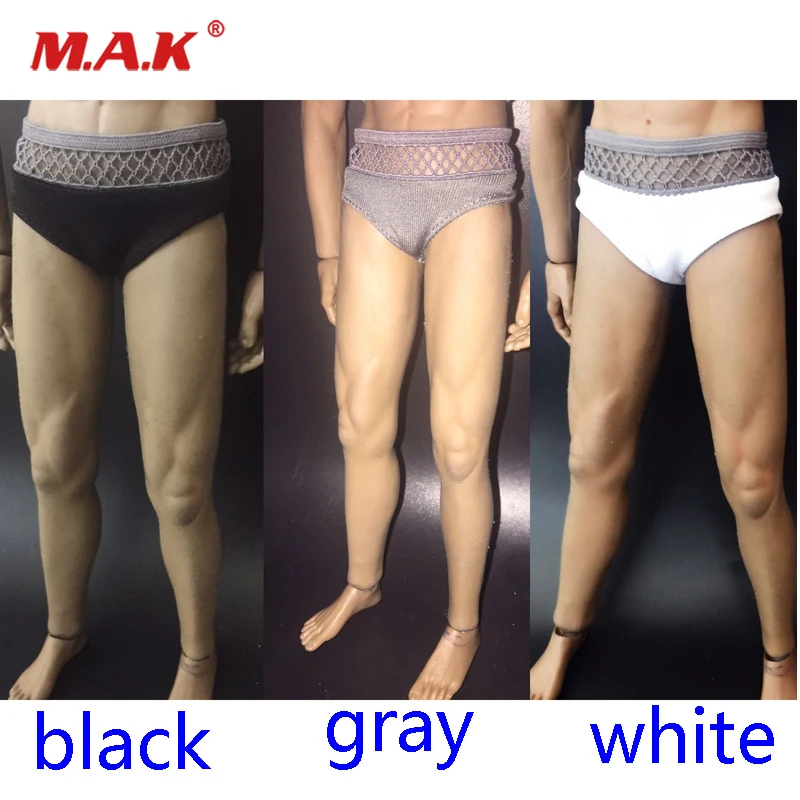 Экшн фигурка Мужская в масштабе 1:6 черная/белая/серая 12 дюймов|Игровые фигурки и