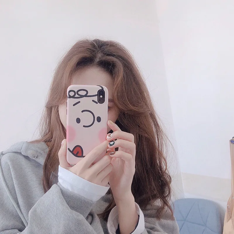 Чехлы для телефонов с забавным мультяшным рисунком iPhone 8 7 6 6s Plus мягкий