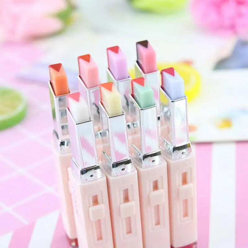 Модная Корейская губная помада с v образным вырезом двухцветная шелковистая