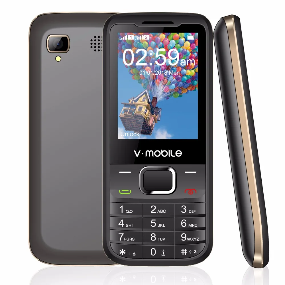 2G GSM 2 4 &quotDual Sim MP3/MP4 плеер видео GPRS Bluetooth 1200 мАч Клавиатура Кнопка мобильный телефон