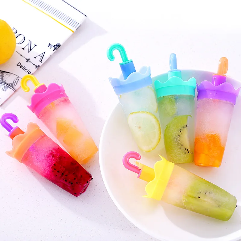 Eco-friendly Plastic Rabbit Umbrella Ice Cube Maker Cartoon DIY Homemade Cream Popsicle Mould Summer Accessory |