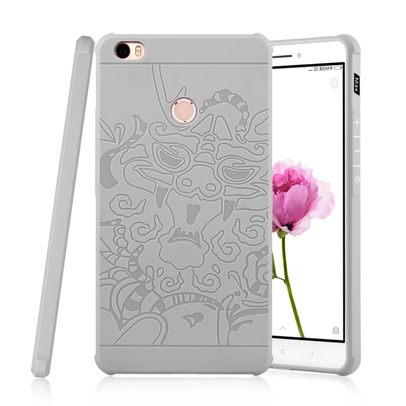 Для Сяо Mi Max силиконовый чехол Высокое качество 3D резные Матовая Мягкая Телефон