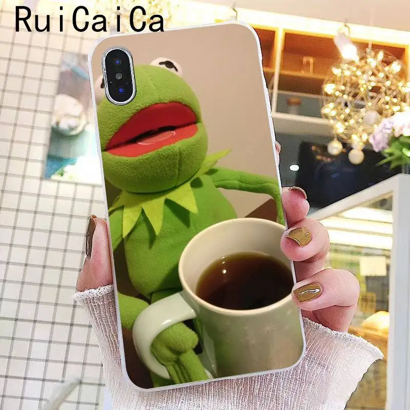 Ruicaica Kermit зеленая лягушка Забавный Милый гей мягкий чехол для телефона из ТПУ чехол для iPhone X XS MAX 6 6s 7 7plus 8 8Plus 5 5S SE XR 10