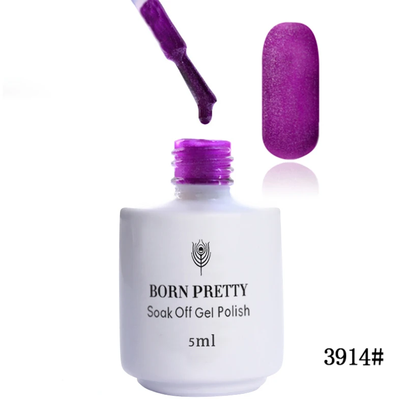 1 бутылка 5 мл BORN PRETTY Soak Off лак для ногтей УФ-гель Фиолетовый Серия гель для ногтей матовый Хамелеон Фиолетовый Гель-лак для нейл-арта