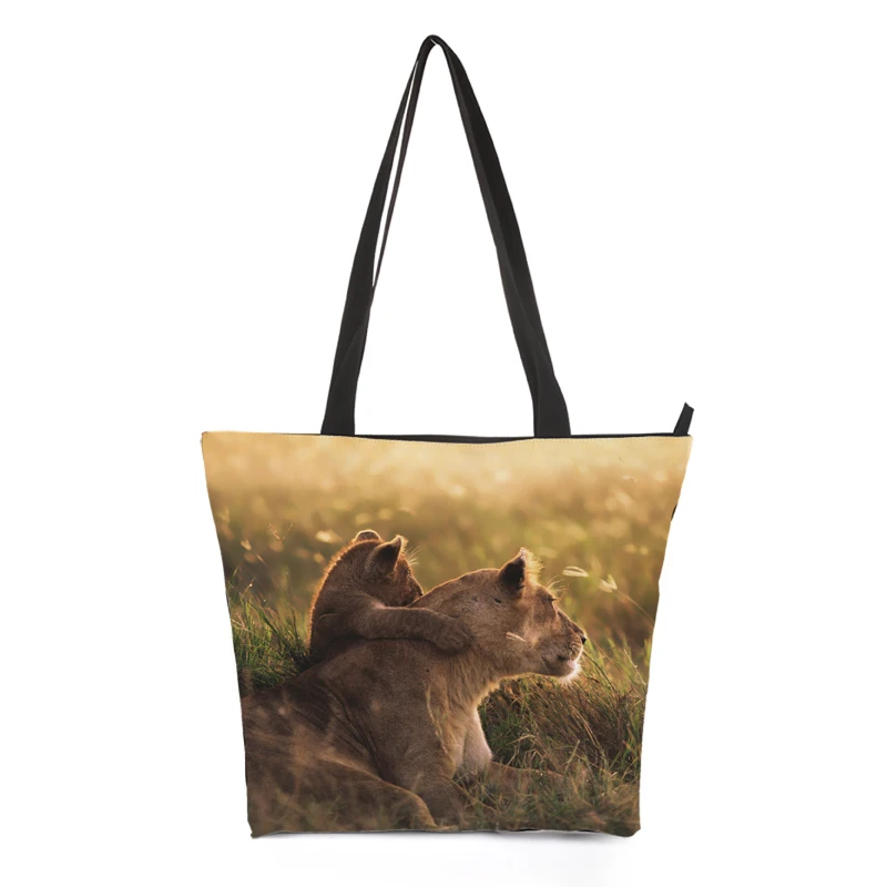 CROWDALE женская сумка на заказ сделай сам через плечо с принтом 3d лев трапециевидная