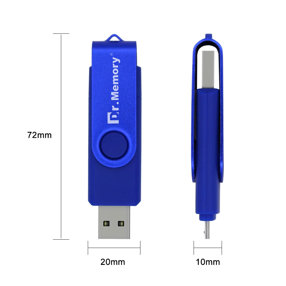OTG USB флеш накопители 64 ГБ для Android Планшеты красочные металлические Мобильный