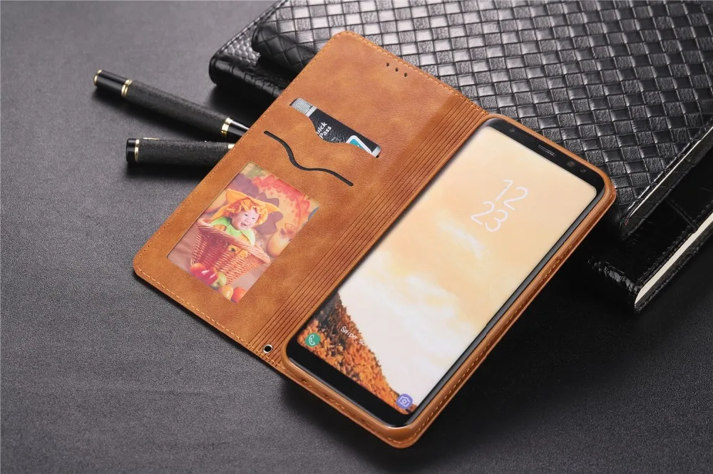 Кожаный чехол-бумажник для samsung Galaxy S7, s7 edge, S8, S9 Plus, S10 Plus, S10 Lite, слот для карт, защитный флип-чехол для samsung S9, чехол