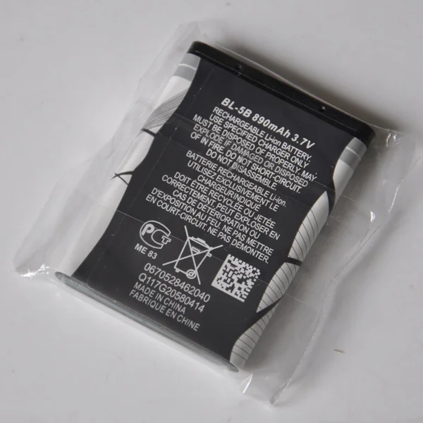 Ооз оригинальный Высокое качество BL-5B BL5B Батарея для NOKIA N80 N90 3220 3230 5200 5070 5140 5140I 5300