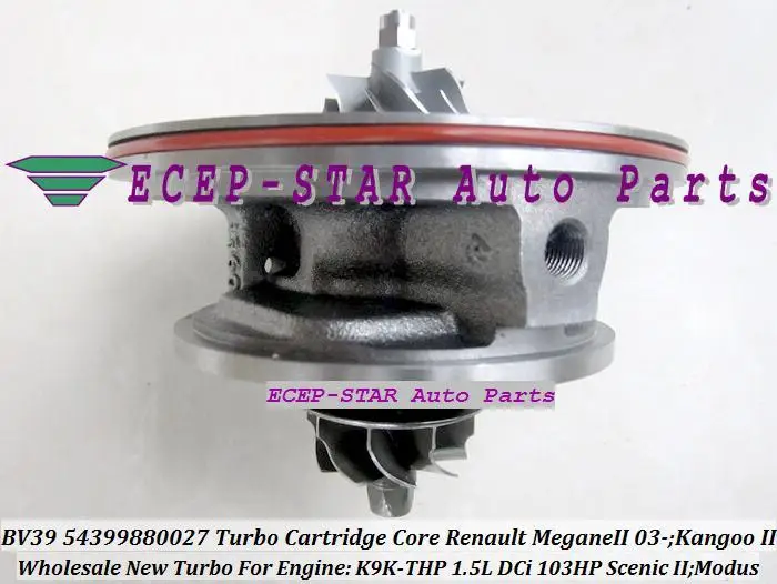 Бесплатная доставка Картридж Turbo CHRA Core BV39 54399880027 54399700027 27 для Renault Kangoo Scenic Modus 2003-K9KTHP