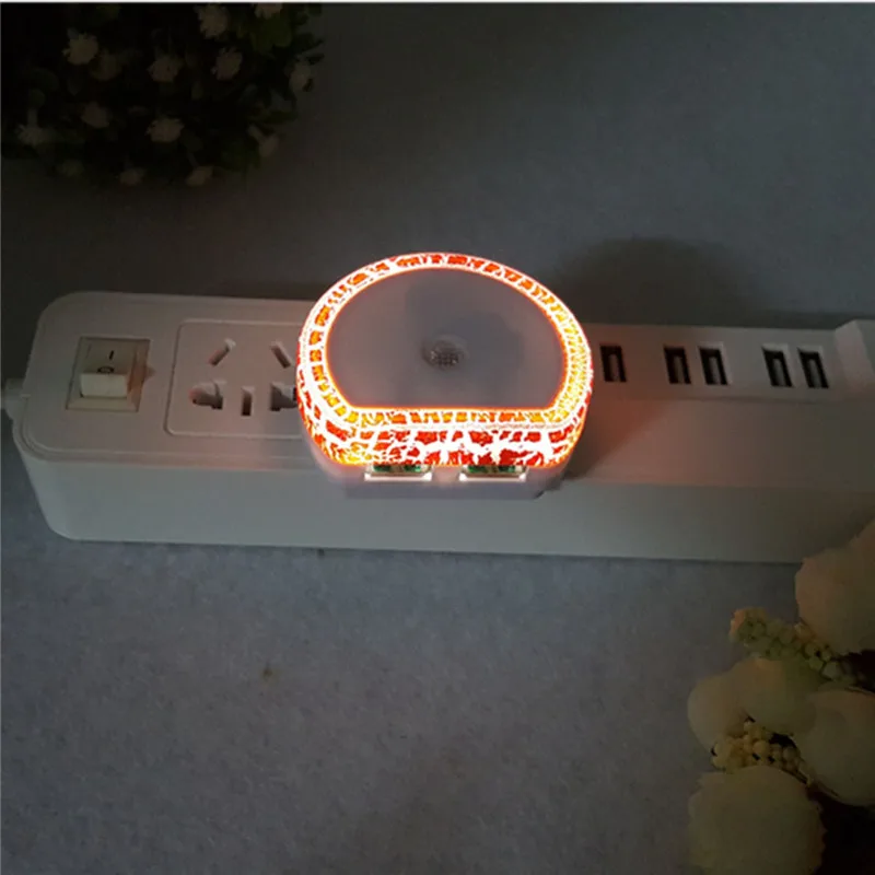 Новинка светильник датчик светодиодный Ночной с двумя USB портами Порты и разъёмы