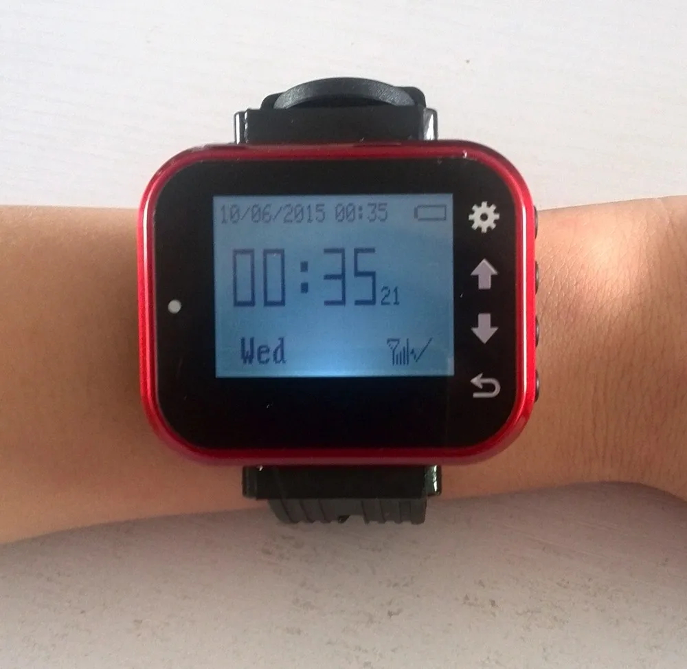 Беспроводная система вызова официанта включая Настольный звонок и приемник