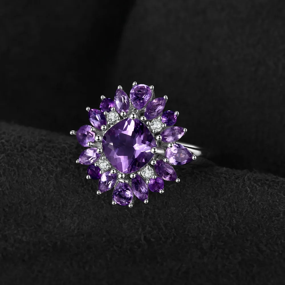 Женское Обручальное Кольцо JewelryPalace фиолетовое обручальное кольцо из серебра 925