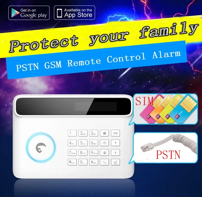 32 беспроводная зона Etiger S4 умный дом Сигнализация PSTN GSM сигнализация Система обеспечение домашней безопасности GSM сигнализация с резервная литиевая батарея