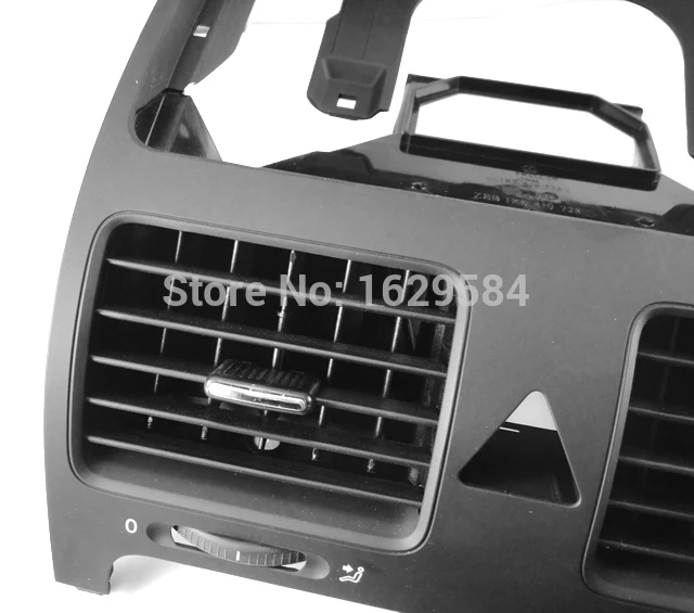 Black Front Dash Central Air Outlet Vent For MKV 1K0 819 728 F 1QB 728F 1K0819728F | Автомобили и мотоциклы