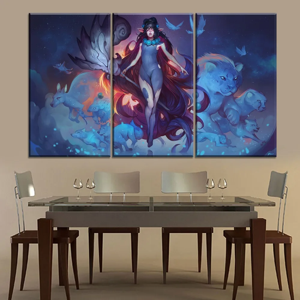 Холст для живописи Wall Art один комплект 5 шт. в стиле волшебного леса Эльфа и