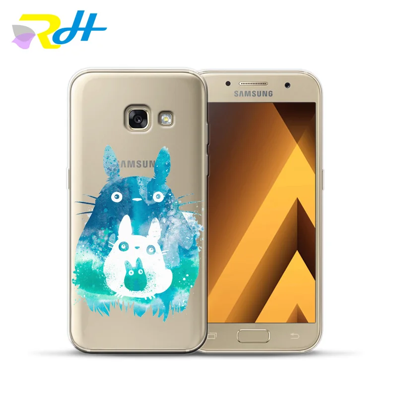 Мягкий чехол из ТПУ для samsung Galaxy A7, чехол Etui Cute Totoro для samsung Galaxy A10 20 30 40 50 70 A6 A8 Plus чехол