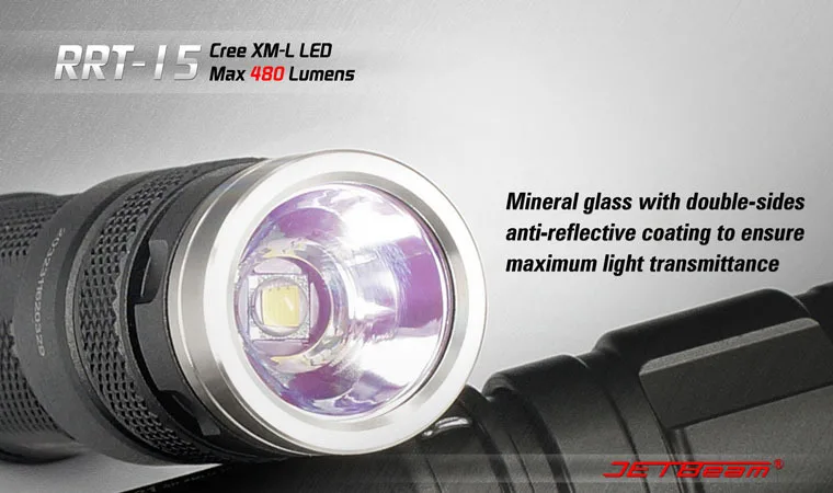 Бесплатная доставка NITECORE RRT15 CREE XML T6 светодиодный фонарик без батареи CR123