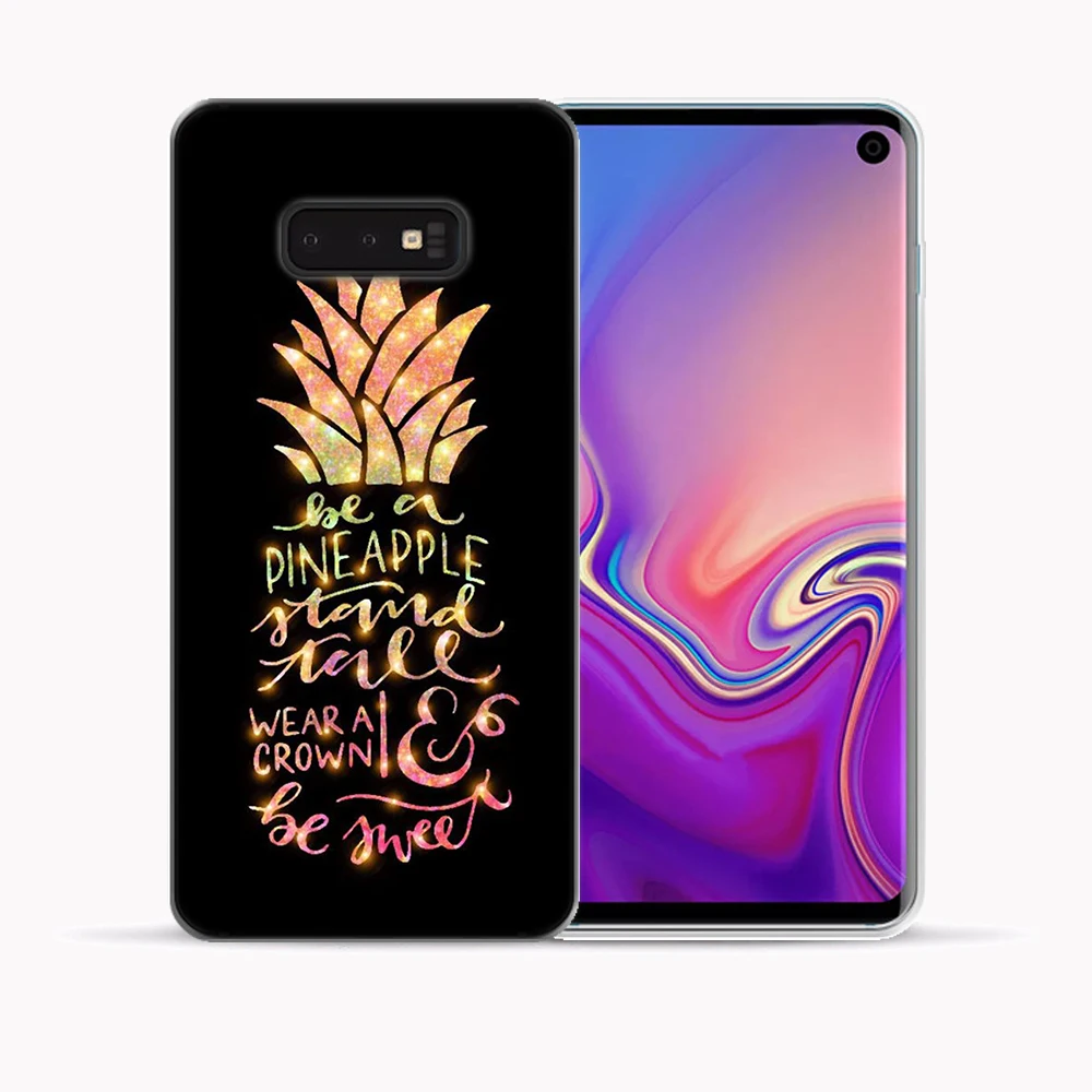 Мягкий чехол из ТПУ с цитатами цветочным рисунком единорога для Samsung Galaxy S10 E Plus Lite