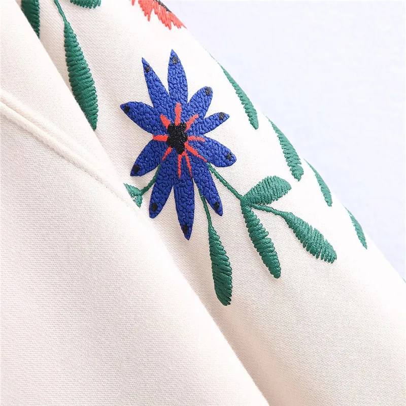 harajuku kpop floral sweatshirt women hoodies fashion white oversized hoodie pullover girl moletom feminino | Женская одежда