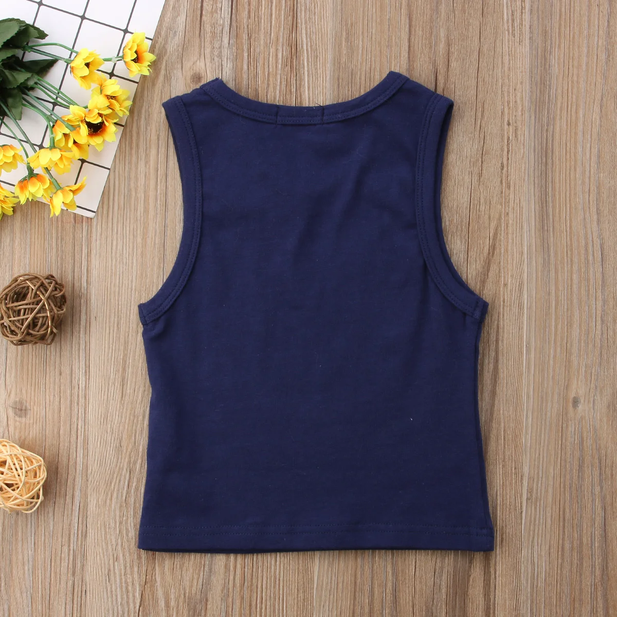 Newborn Toddler Kid Baby Boy Letters Tops Infant Summer Sleeveless T-shirt Vest Clothes |