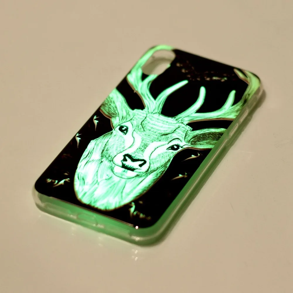 Для iPhone X чехол светящийся TPU Мягкий гель телефон В виде ракушки задняя крышка Coque