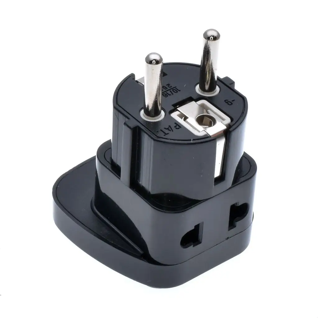 1to2 Universal UK/US/EU/AU 3 Pins 2 Socket to Germany France South Korea 4.8mm Travel Power Adapter Plug safety shutter | Обустройство