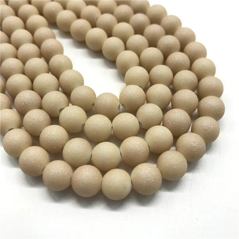 

6/8/10mm high quality frosted glass beads, round beads DIY jewelry makeing bracelet necklace #05