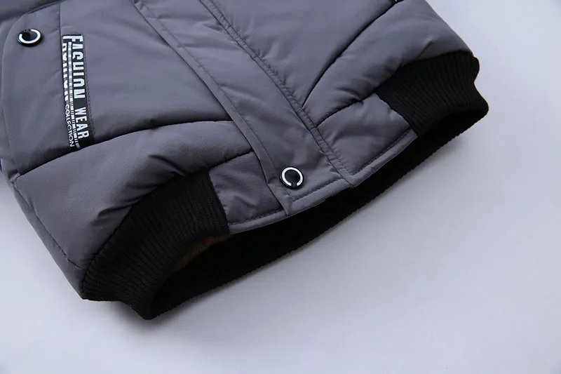 2017 г. Новая модная детская зимняя утепленная куртка пуховик для мальчиков пальто