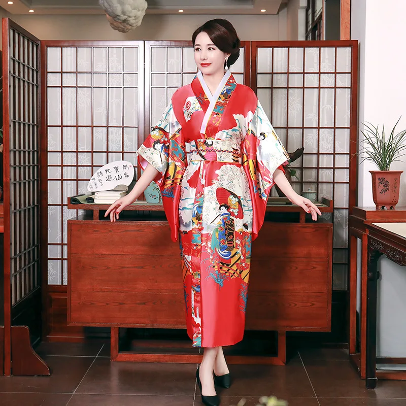 Традиционное кимоно Femme Harajuku японское Оригинальное сексуальное платье Ao Dai Yukata