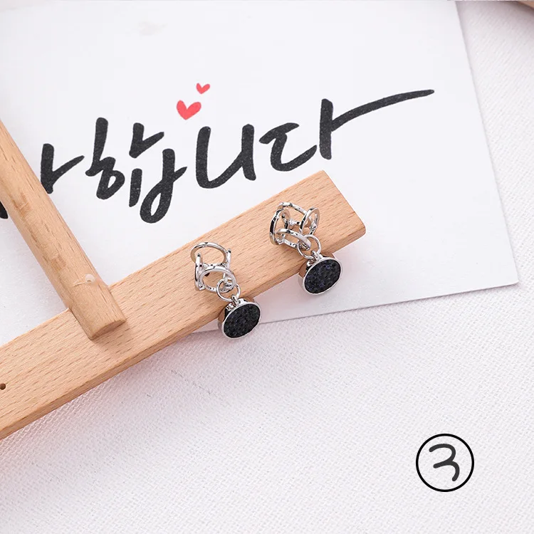 2018 Korea Fashion Jewelry Brincos Rhinestone Geometric Round Long Tassel Earrings For Women Drop Earing Boucle D'oreille | Украшения и