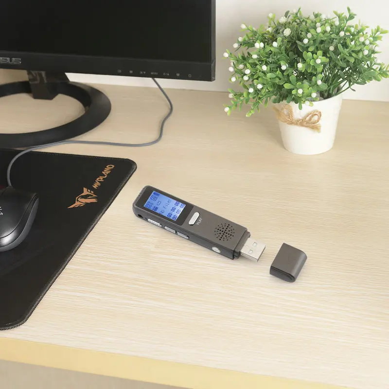 8 ГБ/16 ГБ/32 ГБ диктофон USB Профессиональный цифровой Аудио Диктофон с WAV MP3 плеером