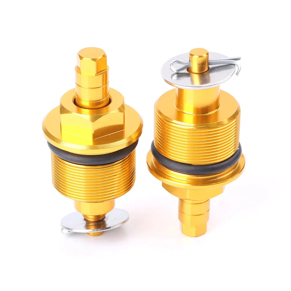 Золотой Для Honda CBF125 передний амортизатор винтовая крышка Кепки преднатяга и регулировки вилочные болты 31 мм Алюминий мотоцикл Запчасти аксессуары - Цвет: Золотой
