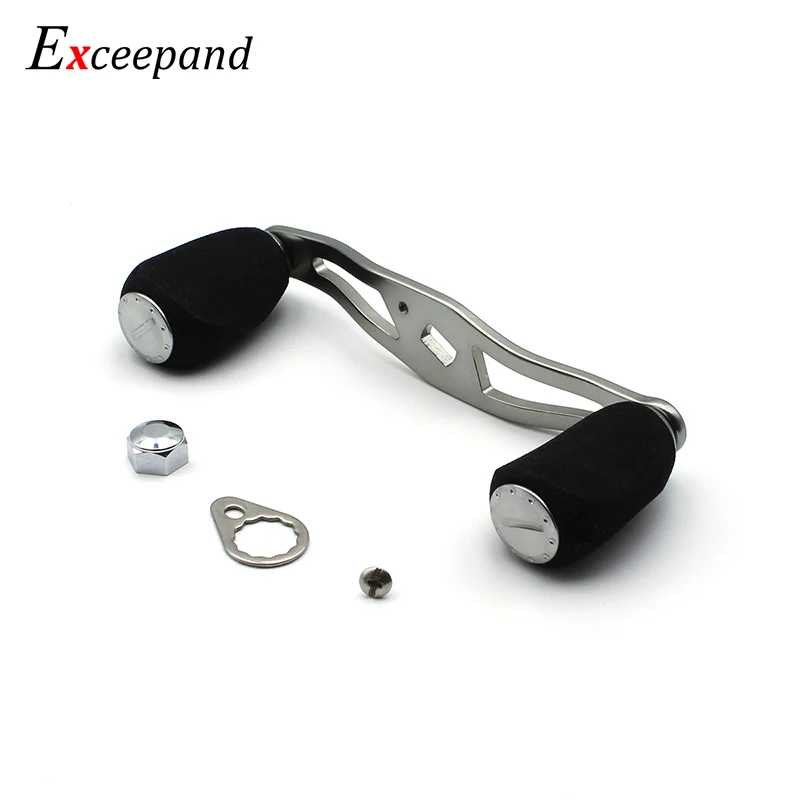 Exceepand черная ручка EVA Рыболовная катушка для Abu Garcia Daiwa Низкопрофильная Литая