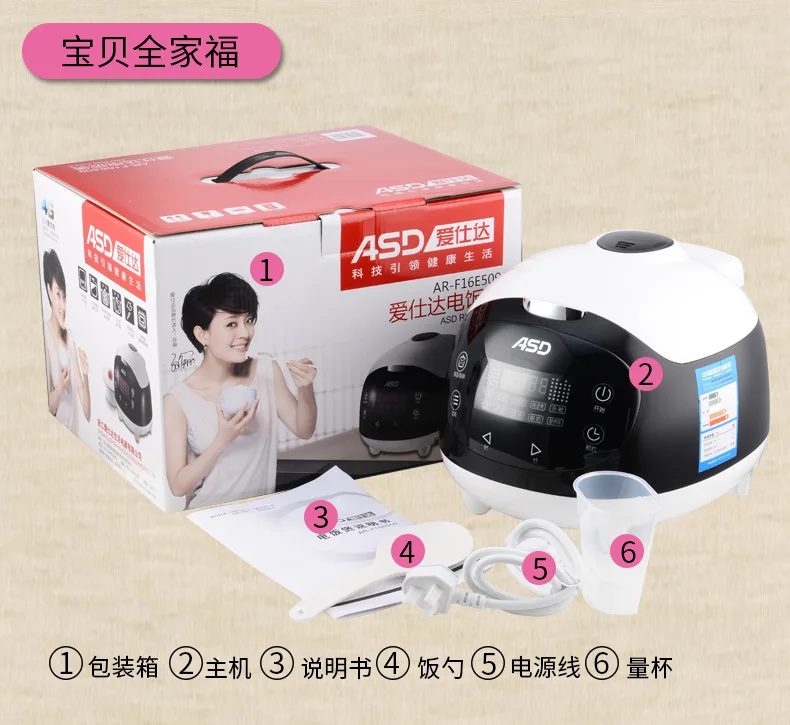 ASD Panda Shaped Intelligent Mini Rice Cooker 1.5L 220V Reservation Timing Automatic Maker Machine for 1-3 People | Бытовая техника