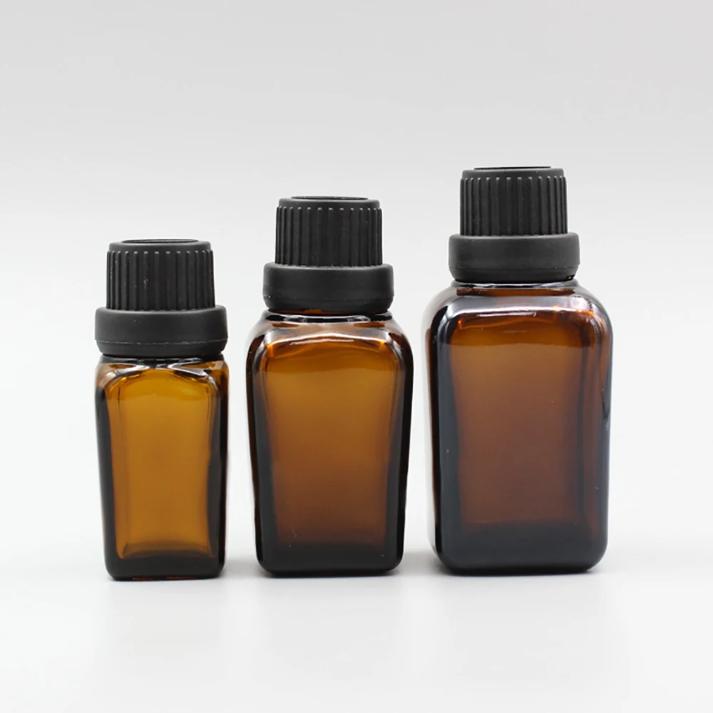 Essential Oil Bottles Glass Gold Vial 20ML Good Sealing Screw Lid Toner Serum Packaging
