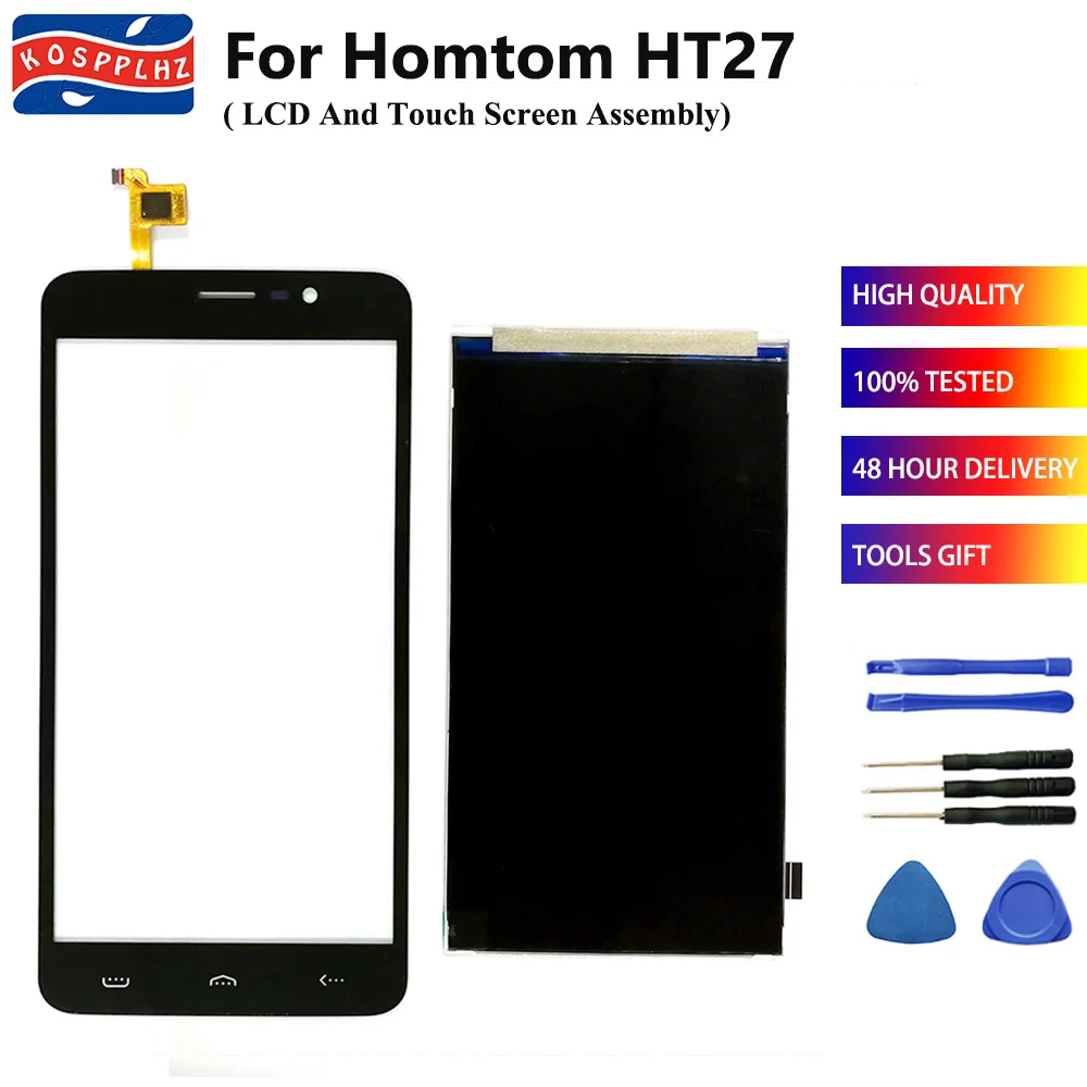 Новинка ЖК дисплей 5 ''для Φ HT27 + для HT 27 стекло сенсорного экрана запасные части