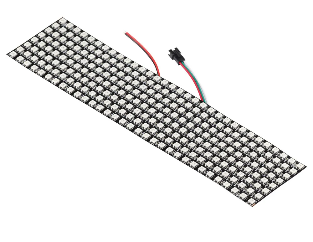 Aihasd WS2812B 5050 8x32 RGB гибкие светодио дный Панель матрица индивидуально адресуемых