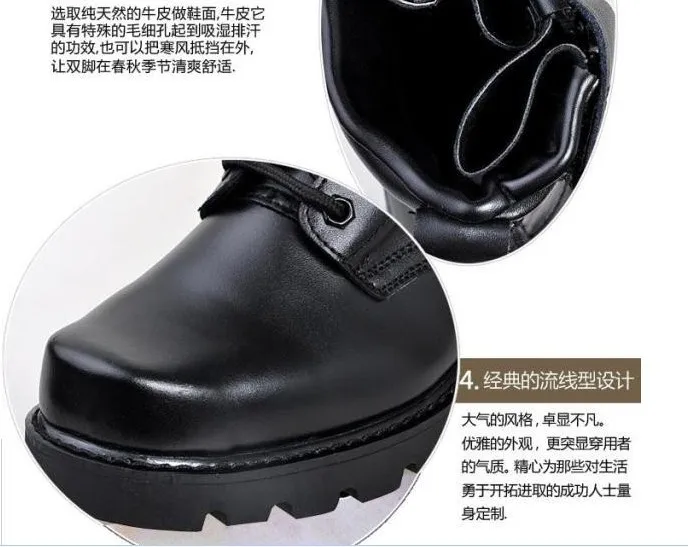 AJLONGER Retro Combat Boots Winter England Style Fashionable Men's Short Black Motorcycle Martin Mid-Calf | Обувь