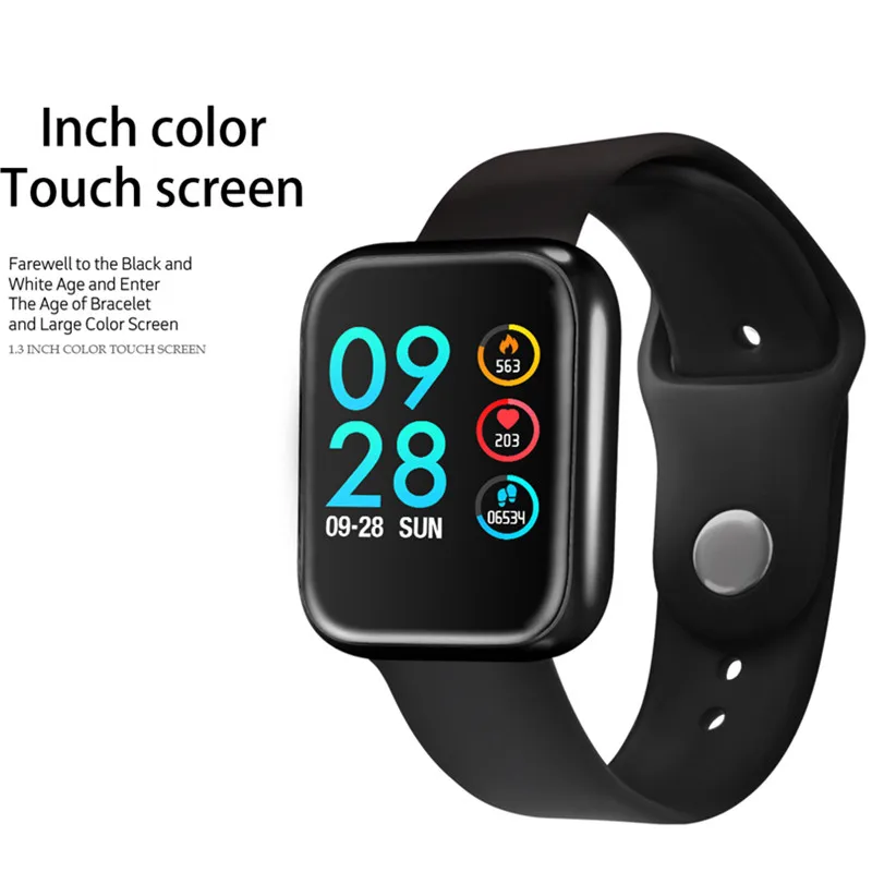 Для apple huawei xiaomi watch P68 pro P70 фитнес-трекер Браслет IP68 Водонепроницаемые мужские и женские Смарт-часы для iphone 6 7 8 VS IWO