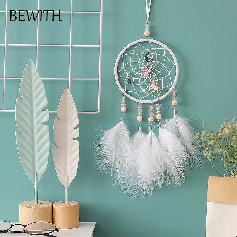 BEWITH скандинавский единорог Ловец снов и колокольчики ветра для детской школы